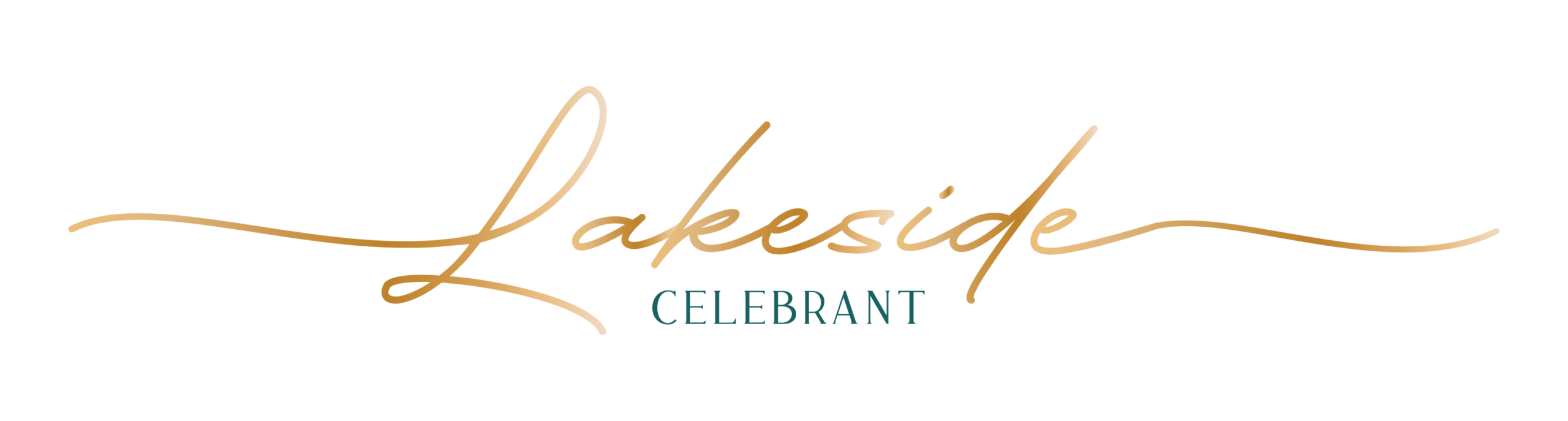 Lakeside Celebrant Logo - Gold - Dark blue